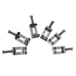 Ensemble de 6 ensembles de selles de pont trémolo chrome de remplacement pour guitare electrique fender ... Ensemble de 6 ensembles de selles de pont trémolo chrome de remplacement pour guitare electrique fender ...