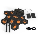 Ensemble de batterie electronique portable 4, 5 v avec baguettes et p�dale de sustain pour d�butant