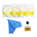 Ensemble de cordes 4 en 1 colophane muette pratique pour accessoire de violoncelle