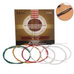 Ensemble de cordes pour guitare acoustique classique c105, arc - en - ciel color de haute qualit (. ...