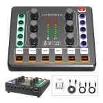 Ensemble d'equipement de podcast, interface audio, avec microphone a condensateur bm - 800, table de ...