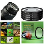 Ensemble de filtres de gros plan 62mm et botier de filtre ( + 1 + 2 + 4 + 10) pour appareil photo numrique ...