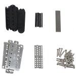 Un ensemble de kits de micros humbucker de guitare produisant des accessoires / plaque de base en cupronickel ...