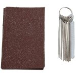 Ensemble de limes d'�crou de selle de chevalet de guitare - 13 limes a aiguille avec section circulaire ...