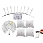 Ensemble d'outils de luthier pour guitare de 15 pi�ces avec r�gle de r�glage de l'action et jauge d'�paisseur ...