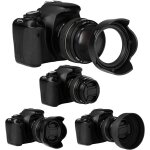 Ensemble de pare - soleil 55 mm compatible avec appareil photo reflex numrique nikon d3400 d3500 d5500 ...
