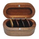 Ensemble de porte - mdiator de guitare avec 4 mdiators en bois, vitrine de mdiator de guitare en bois ...