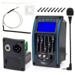 Ensemble de pr - ampli pour guitare acoustique, 5 bandes, systme d'galiseur, accordeur, micro pizo ...