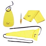 Ensemble de quatre pièces pour saxophone, tampons de nettoyage, embout en tissu, brosse de nettoyage Ensemble de quatre pièces pour saxophone, tampons de nettoyage, embout en tissu, brosse de nettoyage