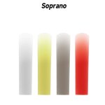 Ensemble de soprano a 4 couleurs - anches de saxophone soprano alto t�nor en r�sine, sifflet en plastique ...