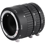 Ensemble de tubes d'extension macro � mise au 12 mm 20 mm 36 mm pour nikon le noir