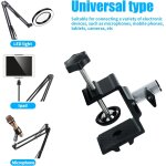 Epkh - c - clamp base stand, microphones c clamp, table mtal collier fixation support pour microphones ...