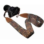 Epkh - na sangle large pour appareil photo, cou et bandoulire rglable, design vintage, pour camscope, ...