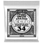 Ernie ball 0334 - corde electrique au d�tail rps coated titanium - fil� nickel 034
