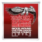 Ernie ball 2236 - jeu de 12 cordes guitare electrique - mdium 11 - 52 / 11 - 28