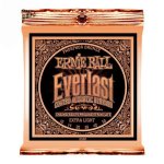 Ernie ball 2550 everlast coated phosphor bronze cordes guitare folk