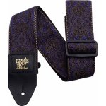 Ernie ball 4164 - sangle guitare jacquard - purple paisley