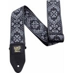 Ernie ball 4166 - sangle guitare jacquard - tribal silver