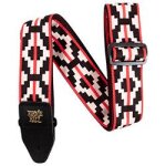 Ernie ball 5322 - sangle jacquard ristra red