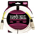 Ernie ball 6389 - c�ble microphone xlr / xlr blanc - 6m
