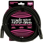 Ernie ball 6391 - c�ble microphone xlr / xlr tress� noir - 4, 5m