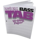Ernie ball 7022 bass tab writing paper cahier a partitions pour basse Ernie ball 7022 bass tab writing paper cahier a partitions pour basse