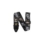 Ernie ball - sangle jacquard white blossom