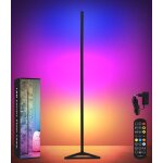 Ersan - lampadaire led d'angle, lampe d'ambiance moderne rvg avec app télécommande 16 millions de couleurs, ... Ersan - lampadaire led d'angle, lampe d'ambiance moderne rvg avec app télécommande 16 millions de couleurs, ...