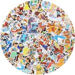 Ershi - 100 pcs autocollant, princesse stickers enfant stickers kawaii vinyle impermables esthtiques ...