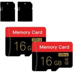 Ershi - lot de 2 micro carte mémoire 16 go avec adaptateur, c10 / u3 / uhs - i / a1, carte transflash, ... Ershi - lot de 2 micro carte mémoire 16 go avec adaptateur, c10 / u3 / uhs - i / a1, carte transflash, ...