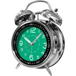 Ershi - 4  mtal jumelle cloche alarme horloge chevet facile rglage bruyant batterie opr voyage quartz ...