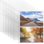Ershi - 50pcs pochettes transparentes a4 : pour classeur  anneaux, 11 trous, protection des pages photo, ...