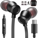 Ershi - casque usb c pour iphone 15 pro in ear annulation du bruit ecouteurs de type c microphone contrle ...