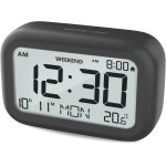 Ershi - réveil numérique table de chevet - horloge à piles avec volume d'affichage lcd réglable snooze ... Ershi - réveil numérique table de chevet - horloge à piles avec volume d'affichage lcd réglable snooze ...