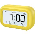 Ershi - réveil numérique table de chevet - horloge à piles avec volume d'affichage lcd réglable snooze ... Ershi - réveil numérique table de chevet - horloge à piles avec volume d'affichage lcd réglable snooze ...