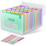 Ershi - trieur 26 compartiments, a4 trieur document avec couvercle, portable plastique valisette trieur ...