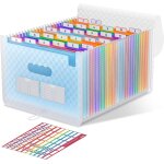 Ershi - trieur 26 compartiments, a4 trieur document avec couvercle, portable plastique valisette trieur ...
