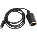 Eryi - adaptateur usb c vers allume - cigare, 1, 5 m de long 15 v 3 a 45 w sortie stable usb type c vers ...