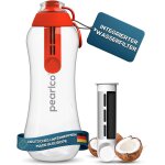 Eryi - - bouteille filtrante (rouge) - 1 cartouche de filtre incluse - pour l'extrieur, le sport, le ...