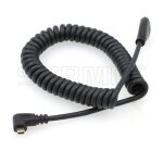Eryi - cble spiral micro hdmi vers hdmi coud vers la gauche pour tablette, canon, sony, appareil photo ...