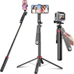 Eryi - perche a selfie trepied pour smartphone - 180cm support de téléphone portable avec télécommande, ... Eryi - perche a selfie trepied pour smartphone - 180cm support de téléphone portable avec télécommande, ...