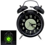 Eryi - reveil cloche classique, vintage rveil de voyage silencieux sans tic tac, rveil analogique avec ...