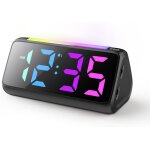 Eryi - rveil numrique pour enfants avec lampe, affichage led couleur, gradateur de luminosit 0 - 100%, ...