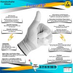 Esd gants antistatiques 5 paires taille xl / 10 gants pour rparation, montage et nettoyage en electronique, ...