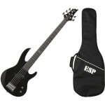 Esp ltd b - 15 kit black satin basse 5 cordes avec housse