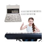 Etiquettes de notes en silicone pour clavier de piano 88 touches - amovibles et faciles a utiliser