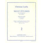 Etudes pour saxophones en 4 cahiers (cahier 2 - pour saxophone soprano et tnor)