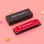 Etui a 10 trous 20 tons pour dbutants, cadeau de nol professionnel - type with case red