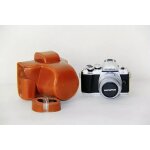 Etui pour appareil photo en cuir pu avec sangle, housse de sac pour appareil photo, olympus em10 mark ...
