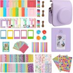 Etui pour appareil photo instantan� instax mini 12 avec album 64 poches, filtre de couleur, cadre photo ...